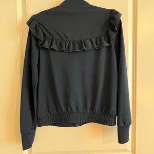 Navy sweater with zipper